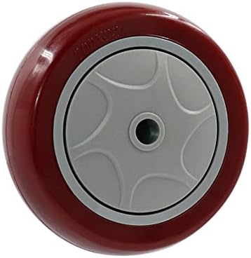 RFXCOM 3 אינץ 'סוג בינוני PVC כיווני כיוון גלגל עגלות עם דוב אילם לביש בלם 100 קג PCS גלגלים תעשייתיים