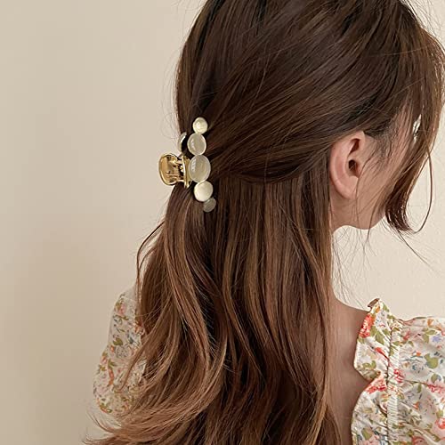 טאופה ערימות שיער לנשים אחיזת זהב אלגנטית אופל אחורה של הראש שיער קבוע קליפ קליפ ראש בנות בנות אביזרי