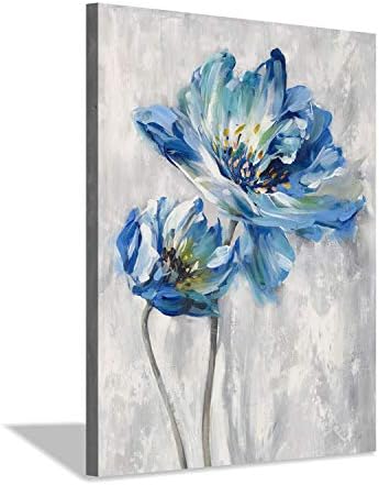 גלריית הרדי סט תמונות לפרחים כחולים בגודל 12 x 16
