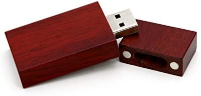 5 ארוז מלבן עץ אדום 2.0/3.0 כונן הבזק USB כונן USB דיסק מקל עם עץ