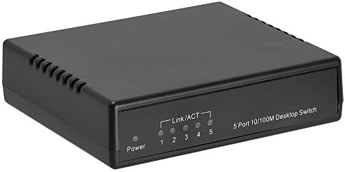 CMPLE 5-Port 10/100 MBPs מתג רשת Ethernet מהיר RJ45 Ethernet Hub, Plug-and-Play, עיצוב שקט ללא מאוורר
