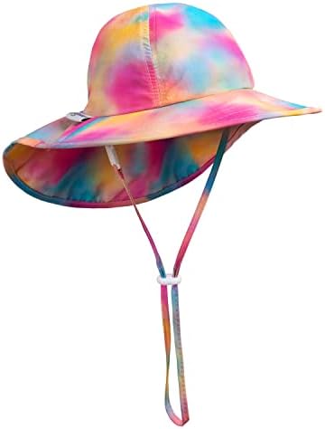 Sunhat תינוקת פעוט וילדים דש מים קיץ דש תינוק שחייה כובע UPF 50 חוף ילד ונערה