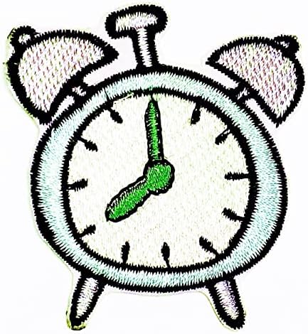 קליינפלוס 2 יחידות. יפה שעון מעורר פעמוני קריקטורה תיקון רקום אפליקצית מלאכה בעבודת יד תינוק ילד ילדה