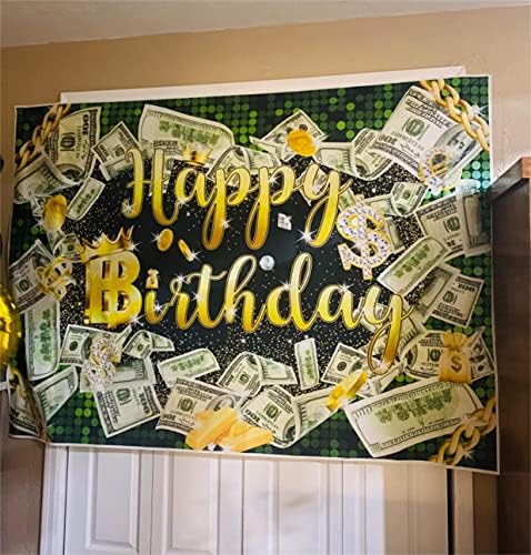 7 * 5 רגל כסף דולר ביל ירוק רקע יהלומי כסף תיק זהב היפ הופ רקע ילד ילדה גברים מזומנים בש מסיבת יום הולדת
