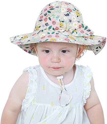 פעוטות ילדים תינוקת נושמת כובע כותנה טהור כובע כובע כותנה מתקפלת על כובעי קיץ חוף תקליטון חוף