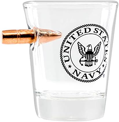 חנות מתנות צבאית משקפי כדורים של חיל הים האמריקאי - משקפי שתייה של חיל הים האמריקאי עם כדורים