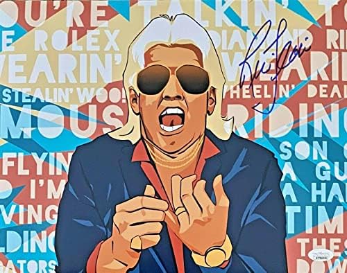 Ric Flair חתום חתימה 11x14 צילום JSA אותנטי WWE WCW 12 - תמונות היאבקות חתימה