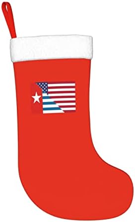 דגל אמריקאי של TZT ומערב פפואה דגל לאומי גרבי חג המולד, מתנות למסיבת חג חג המולד לקישוטים לחג משפחתי