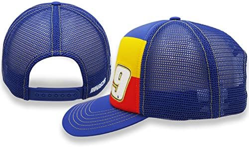 משובץ דגל ספורט 2023 מרדף אליוט קצף כובע-נאסקר מתכוונן רכב מירוץ רשת בייסבול כובע