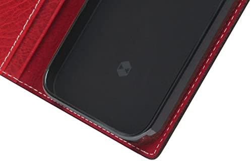 תיק ארנק עור תואם לאייפון 12 פרו מקס, ד7 שעווה איטלקית יומן עור הפוך כיסוי כרטיס חריץ מחזיק עם קופסת
