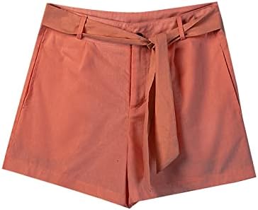 OPLXUO נשים מכנסי פשתן כותנה מזדמנים מכנסיים קצרים קדומים קדומים קדומים קדומים קיץ רופף מתאים מכנסי