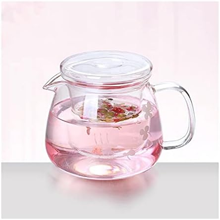 קומקום תה עמיד בפני חום תה מבשלת תה מבשלת תה סיר זכוכית בית כוס 500 מל כוס תה