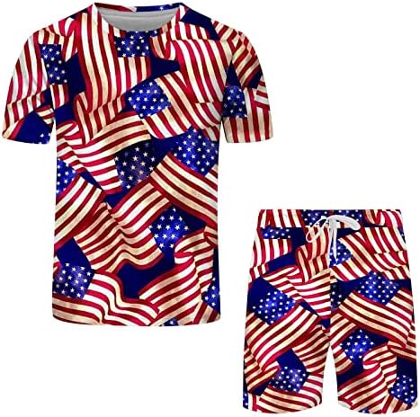 קיץ חולצות לגברים גברים של עצמאות יום דגל אביב קיץ פנאי ספורט נוח 3 בגד ים עבור