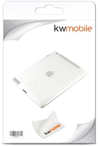 מקרה KWMobile TPU סיליקון תואם ל- Apple iPad 2/3/4 - כיסוי מגן תואם כיסוי חכם רך - לבן