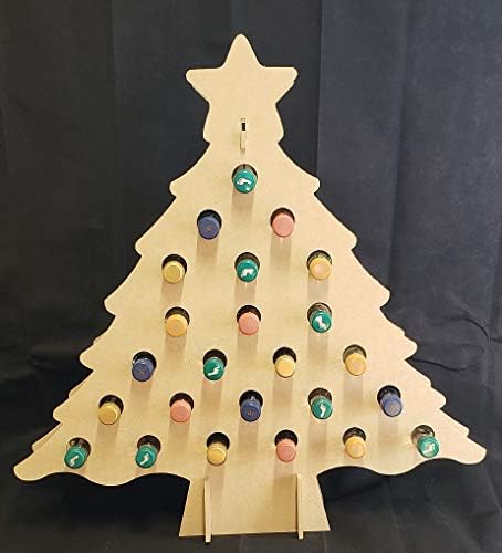 רוח עץ בקבוק מחזיק מגזרת 1 פריט לחפיסה חג המולד דקור חג גמור עץ צורת בד סגנון 1