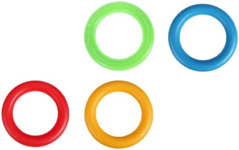 4 יחידות שקט התעמלות טבעות כדורסל צעצועי קידולט צעצועי כושר טבעת לזרוק טבעת פלסטיק התעמלות מעגל התעמלות