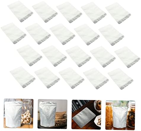 קבילוק 50 יחידות מזון אריזת תיק זכוכית קפה מיכל ניתן לאטימה חוזרת שקיות אטום שקיות זכוכית חטיף מכולות