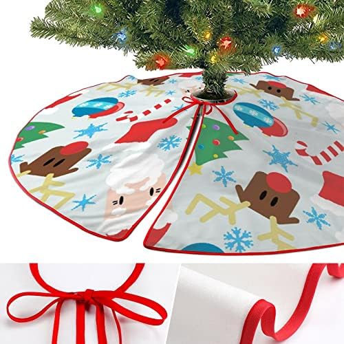 חצאית עץ Chirstmas חג המולד עץ חג המולד מחצלת מחצלת חג מסיבת בית קישוט בית 36 × 36