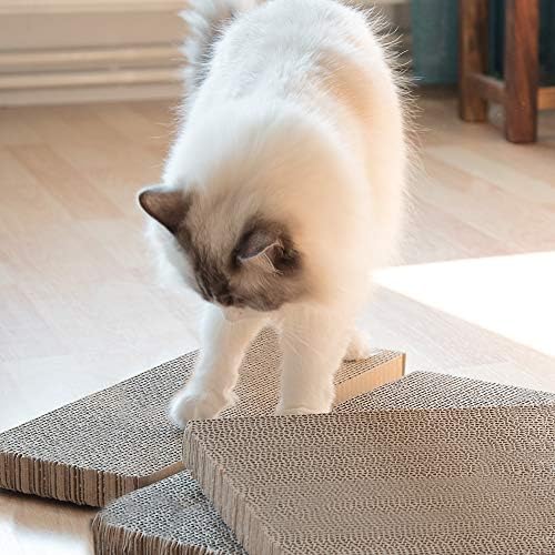 רפידות גרדן חתול קרטון נבאריס - לוחות משטח גירוד עשויים קרטון גלי הפיך לחתולים לגרד 17& 34; אני איקס