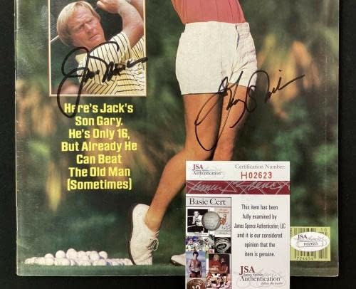 ג 'ק ניקלוס חתם על ספורטס אילוסטרייטד 3/11/85 ללא תווית גולף גארי אוטו ג' יי. אס. איי - מגזיני גולף