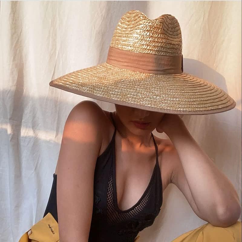 כובע חוף UV לחוף נופש בגודל 12 סמ רוחב רוחב שוליים.
