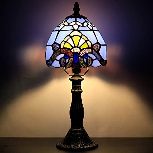 מנורה קטנה של טפני מנורה ויטראז 'ויטראז' מנורת שולחן בסגנון בארוק 14 מנורת מבטא מיני מגובה