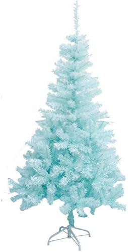 עץ חג המולד של ZPEE Blue PVC, עץ אורן קישוט חג המולד מלא מלאכותי עם עמדת מתכת קל להרכבה עץ חשוף -1.2