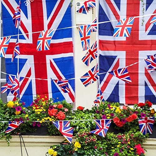 אנלי בריטניה מחרוזת דגל-בריטניה מחרוזת דגלון באנרים פטריוטי אירועים בריטי איחוד שקע קישוט ספורט ברים