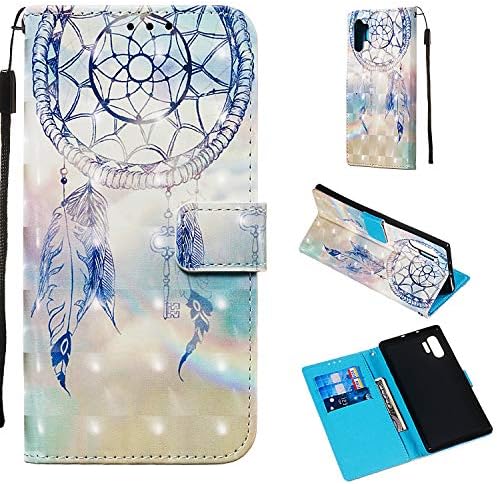 Galaxy Note 10+ Pro/Plus/5G Case, Zermu 3D דפוס חמוד חמוד אטום הלם פרמיום עור PU Folio ארנק עם חריץ