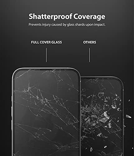זכוכית כיסוי מלאה של רינגקה תואמת לאייפון 13 / אייפון 13 מגן מסך פרו, נגד שריטות, כיסוי מלא קדמי ידידותי