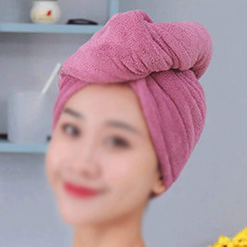 קסם של נשים מיקרופייבר מכסה מקלחת כובעי אמבטיה לנשים כובע שיער יבש ייבוש מהיר רך לגברת טורבן ראש