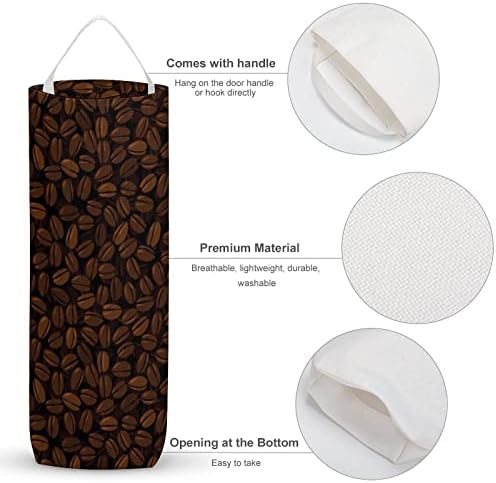 קפה שעועית מכולת תיק רחיץ ארגונית מכשירי עם תליית לולאה לאחסון קניות אשפה שקיות