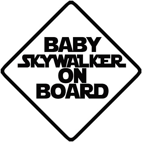 Skywalker לתינוק על סיפון מדבקות מכוניות ויניל