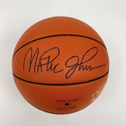 מג'יק ג'ונסון חתום רשמי משנת 1992 משחק כדורסל כדורסל צוות חלומות JSA COA - כדורסל חתימה