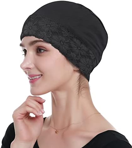 במבוק שינה כפת כובע כיסויי ראש לנשים שיער אובדן