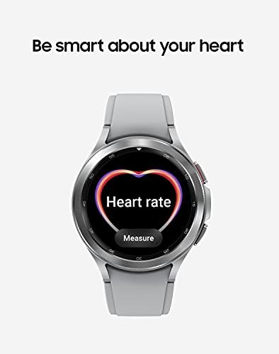 Samsung Galaxy Watch 4 שעון חכם קלאסי 46 ממ עם גשש צג ECG לבריאות, כושר, ריצה, מחזורי שינה, איתור נפילות