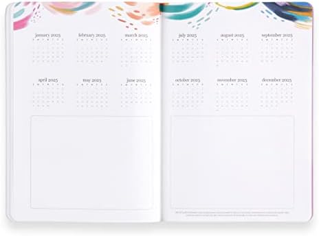 18 חודש לוח שנה פטיט מתכנן - - מושלם עבור מעקב חודשי מטלות או חודשי פרויקט מטרות. מובנה כיס, מרופד הערה