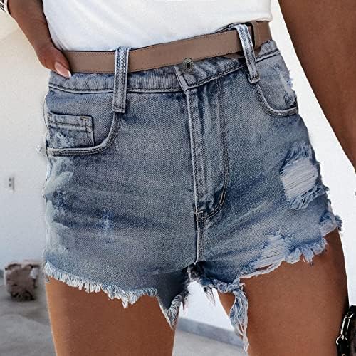 מכנסי ג'ינס קצרים נשים קיץ סקסית קיץ מזדמן מזדמן מותניים מכנסיים קצרים במצוקה חופשה במצוקה חוף מכנסיים