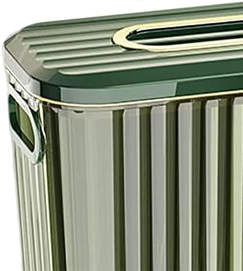 פח אשפה תלוי קולקולו עם מכסה פח קומפוסט נייד נוח מקורה, ירוק 12 ליטר