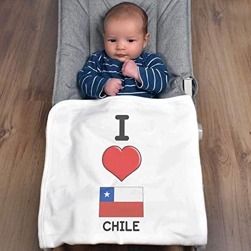 Azeeda 'אני אוהב צ'ילה' שמיכה / צעיף כותנה כותנה
