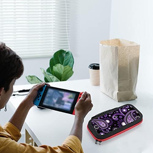 מתג פייזלי סגול נושם כיסוי מגן כיסוי קליפה קשה כיס נסיעה תואם למתג Nintendo