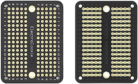 Electrocookie Mini PCB לוח אב-טיפוס לוח לחם הניתן להלחמה לאלקטרוניקה DIY, תואם לפרויקטים של הלחמה מיני