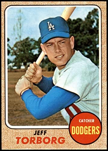 1968 Topps 492 ג'ף טורבורג לוס אנג'לס דודג'רס NM Dodgers