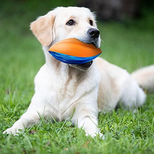צעצוע כלבים של נרף כלב באש עם חריק אינטראקטיבי, קל משקל, עמיד ועמיד במים, 4 אינץ ', לגזעים בינוניים/גדולים,