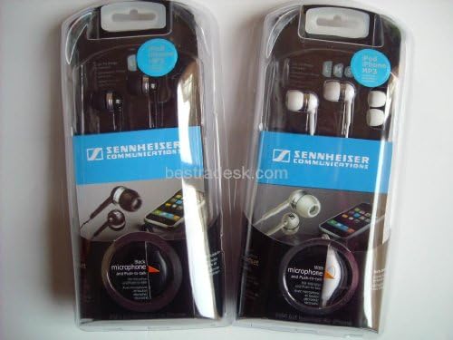 אוזניות Sennheiser MM 50 IP אוזניות אוזניות תואמות את נגני ה- iPhone & MP3