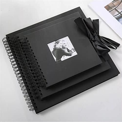 אלבום תמונות KFJBX Creative 30 עמודים שחורים DIY אלבום אלבום אלבום מלאכה אלבום צילום נייר לחתונה