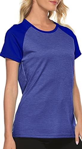 MOFIZ לנשים שרוול קצר UPF 50+ הגנת שמש ספורט חולצת טריקו