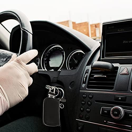 יוקרה ארנק עור מחזיק מפתחות רכב מפתח מקרה עור אמיתי רכב מחזיק מפתחות מחזיק מפתחות פאוץ מחזיק מפתחות