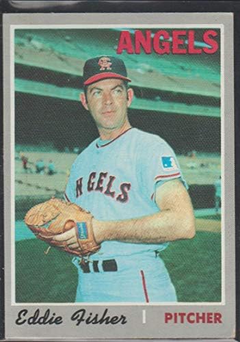 1970 Topps Eddie Fisher Angels כרטיס בייסבול 156