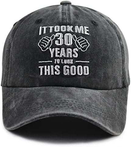 לקח לי 30 שנה להסתכל על הכובע הטוב הזה לנשים גברים, רקמה מתכווננת מצחיקה כובע בייסבול ליום הולדת 30